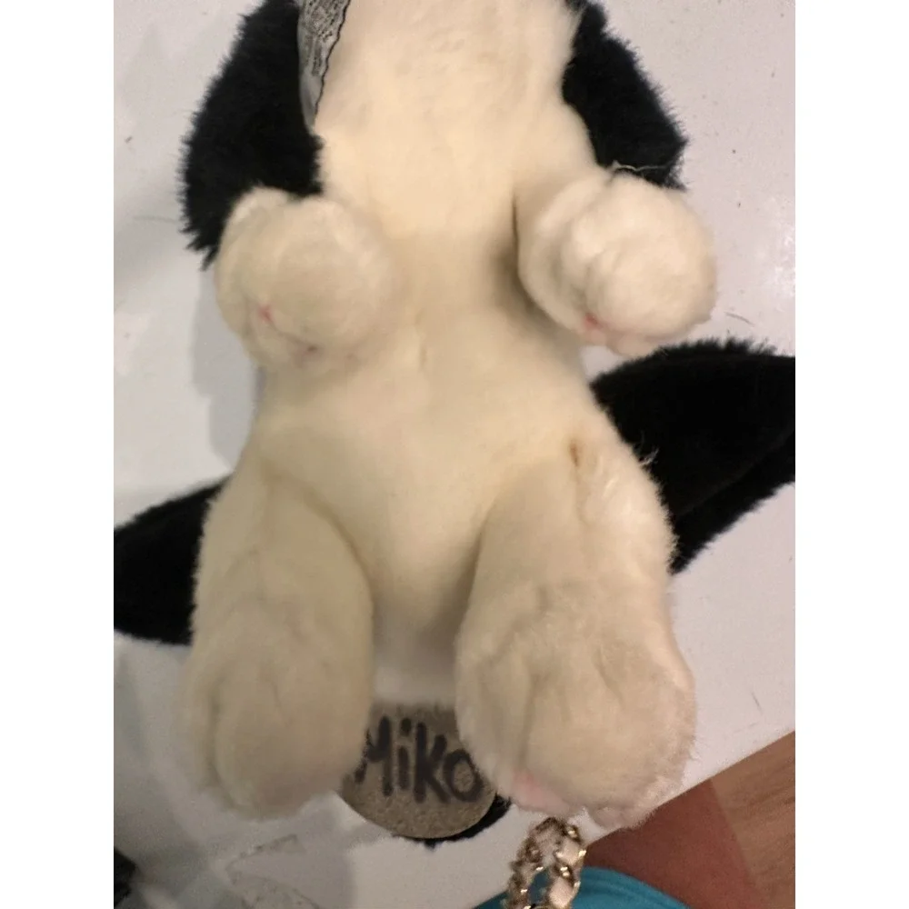 Russ Berrie Yomiko Lop Ear Bunny‎ Black & White 9.5